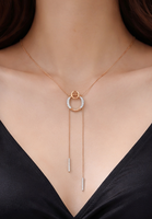 Collier ras-de-cou de luxe en or rose 14 carats avec rubis et diamants, élégant, pour femme, bijou raffiné pour mariage, cadeau