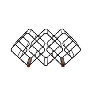 Moderno Estante de Metal Negro con Diseño de Viñedo para Almacenamiento de Vino, con Capacidad para 12 Botellas, de 3 Niveles, para el Hogar, la Cocina o el Bar - Product Image 5