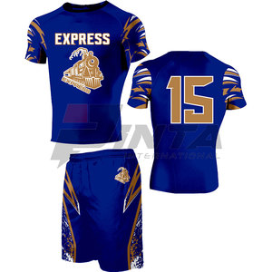 Uniforme de Fútbol Americano Transpirable, Ligero y de Alta Calidad, Manga Corta, Personalizable, Unisex, para Adultos - Product Image 4