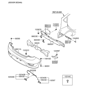 Nouvelles pièces et accessoires automobiles et pour camions Accent Droit 924061R000 - Product Image 2