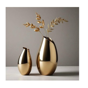 Support de pot de fleurs haut en métal doré, style nordique, pour décoration intérieure et jardin, nouvelle collection, vente chaude usine - Product Image 4