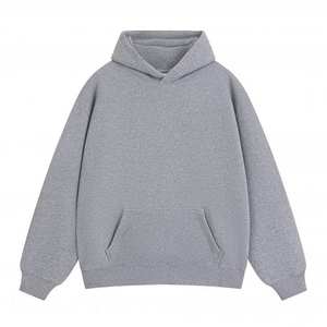 เสื้อฮู้ดดี้ผู้ชายพรีเมียม ผ้าฝ้าย 100% เนื้อหนา แบบเฟรนช์เทอร์รี่ ทรงโอเวอร์ไซส์ สกรีนโลโก้ได้ สไตล์สตรีทแวร์ เสื้อฮู้ดดี้เรียบง่ายสำหรับผู้ชาย - Product Image 1