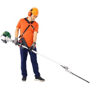 Sistema di Attrezzi da Giardino Multifunzione 4 in 1, 31CC, Motore a 4 Tempi, con Sega a Palo, Tagliasiepi, Decespugliatore, per la Cura Esterna - Product Image 2