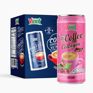 VINUT Collagen Coffee Drink 320ml-Sin OGM, Sin lácteos, Sin gluten, Etiqueta privada, Precio de fábrica, OEM/ODM - Product Image 1