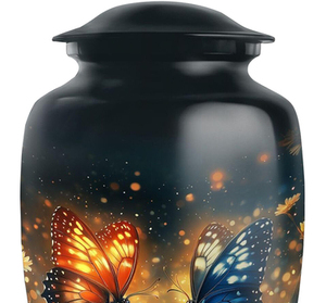Wholesale Metal Cremation Urns for Adult Human Ashes Modern Design Funeral Supplies Casket <b>Memorial</b> <b>Keepsake</b> - Product Image 4
