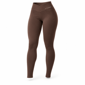 Leggings de sport pour femmes, taille mi-haute, en Spandex/Nylon uni, sans couture, pour le fitness et le yoga, effet push-up, vente en gros - Product Image 1