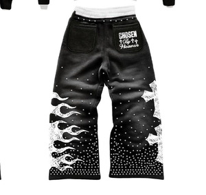 Conjunto de Chándal Personalizado con Estampado de Llamas en Blanco y Negro, Sudadera con Capucha, Manga Larga, Estilo Urbano, Unisex, para Adultos, Otoño, con Cordón Ajustable y Bolsillos, Corte Holgado - Product Image 5