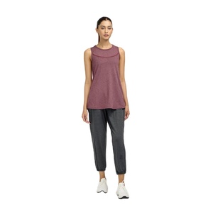 92% Cotton 8% Elastane Camisole Neckline Scoop Hem Low Profile Shoulder Straps Marled Black Womens Breathable Premium Tank <b>Top</b> - Product Image 2