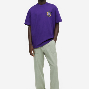 Camisetas de Manga Corta para Hombre de Color Sólido - Corte Holgado, Resistentes al Viento, Poliéster/Algodón, Precio de Fábrica, Mejor Calidad - Product Image 2