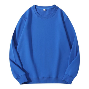 Sweat-shirt à col rond pour femme, couleur unie, tricoté en coton, respirant, décontracté, pour l'automne - Product Image 6