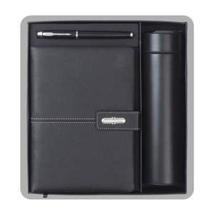 Juego de Regalo Corporativo de 4 Piezas, Cuaderno de Cuero, Bolígrafo, Llavero, Botella de Agua de Acero Inoxidable, Personalizado para Pascua o Graduación - Product Image 5