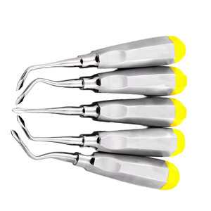 Juego de Elevadores Dentales Premium Estilo Dogmatic, Instrumentos Reutilizables de Acero Inoxidable con Empuñadura Acolchada Suave, Certificación CE - Product Image 2