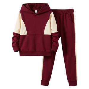 Conjunto Deportivo Casual de Primavera para Hombre, Sudadera con Capucha y Pantalones Jogger con Bloques de Color - Product Image 1