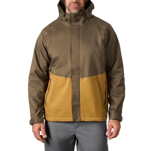 Nouvelle collection – Veste de pluie unisexe à capuche pour la randonnée et l'escalade, respirante, 100 % polyester, coupe-vent, imperméable 3L, avec logo frontal - Product Image 5
