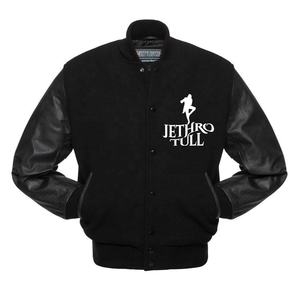 เสื้อแจ็กเก็ตเบสบอลหนังขนสัตว์สีดำสำหรับผู้ชายเสื้อฮู้ดคอตตอนสำหรับใส่กลางแจ้งไซส์ใหญ่พิเศษออกแบบโลโก้ได้ตามต้องการสำหรับฤดูหนาว - Product Image 5