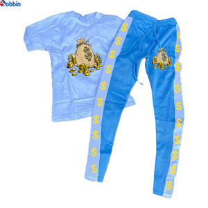 Conjunto de Ropa para Hombre, Estilo Casual, Unisex, Personalizado con Impresión por Transferencia de Calor, Conjunto Deportivo de Verano, Camiseta y Pantalones Deportivos - Product Image 6