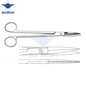 Tijeras McIndoe de 19 cm (7½ Pulgadas), Rectas, para Cartílagos, Bordes Exteriores Semiafilados, Acero Inoxidable, Reutilizables, Quirúrgicas - Product Image 5