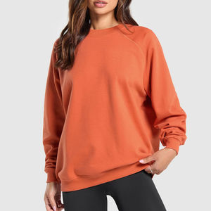 Sudadera extragrande de diseño personalizado para mujer en venta, sudadera extragrande de algodón con estampado personalizado para mujer - Product Image 1