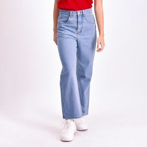 <b>Women</b>’s High Waist Straight Leg Cotton Denim <b>Jeans</b> Solid Color Casual Regular Fit Autumn Pant - Product Image 3
