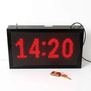 Industrial LED Matrix <b>Clock</b> & Information Display – P10 LED Display with Modbus TCP/IP | OEM Available - Product Image 1
