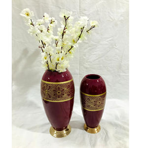 แจกันดอกไม้โลหะทำด้วยมือสำหรับตกแต่งบ้านสำนักงานกลางโต๊ะและดูหรูหราสำหรับการตกแต่งห้องรับประทานอาหารและห้องนั่งเล่น - Product Image 2