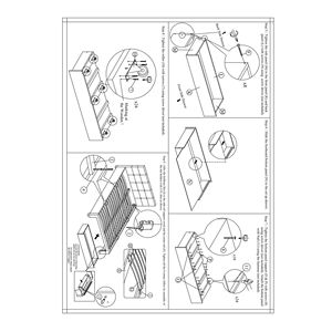 Queen Size Bedroom Furniture <b>Grey</b> Polyfiber 1pc Tufted <b>Headboard</b> with Storage Drawers and Footboard Upholstered Bed - Product Image 6