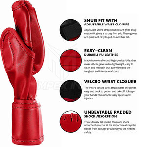 ถุงมือ MMA คุณภาพพรีเมียม ขายดี MOQ ต่ำ ดีไซน์ล่าสุด สำหรับผู้ใหญ่ - Product Image 2