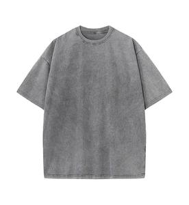 Camiseta de Hombre Personalizada de Alta Calidad, Estilo Urbano, Lavado Ácido, Vintage, 100% Algodón, Tejido de Punto, con Estampado - Product Image 2