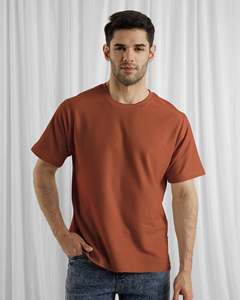 เสื้อยืดคอกลมแขนสั้นผู้ชาย ผ้าพรีเมียม สีพื้นเรียบ รับสกรีนโลโก้ ขายส่ง - Product Image 2