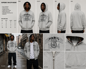Sudadera con Capucha Gris Gruesa Personalizada de Nuevo Estilo de Micah Corporation con Capucha Interior con Gráficos, Calidad Premium, Estilo Y2K de Invierno - Product Image 4