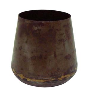 Décoration de salon métal en fer soudé rouillé petits vases à fleurs Design moderne taille personnalisée faite à la main - Product Image 1