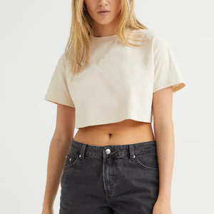 Custom Made Logo Oem Service <b>Crop</b> <b>Top</b> Casual Workout Half <b>Sleeve</b> <b>Crop</b> <b>Top</b> Activewear Slim Fit Cheap Price <b>Crop</b> <b>Top</b> - Product Image 6