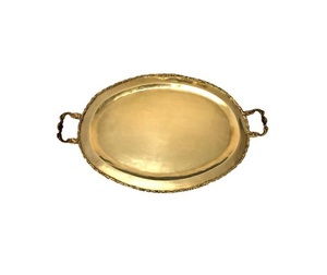 Plateau en aluminium de qualité classique, fait main, personnalisable, plateau de service au design unique, plateau de service décoratif pour table - Product Image 2