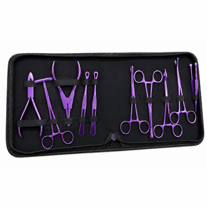 Professional Stainless Steel Permanent Makeup Tool <b>Kit</b> With Scissors Forceps And Tweezers Durable Set For Precision Application - Product Image 3