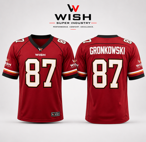 Isiah Pacheco 10 Mahomes Men's 1:1 High Quality American Football <b>Game</b> Jersey Red Black White Stitched Limited Edition Original - Product Image 5