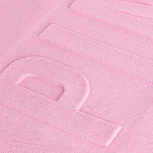 Sudadera con capucha rosa de algodón de alta calidad, unisex, con hombros caídos, de felpa, con relieve, holgada, anti-bolitas, personalizable - Product Image 5