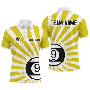 Camiseta de Billar de Manga Corta para Hombre, Tejido Híbrido de Secado Rápido, Mezcla Premium de Poliéster y Algodón, Ropa Deportiva Sólida, Diseño Personalizable, Alta Calidad - Product Image 4