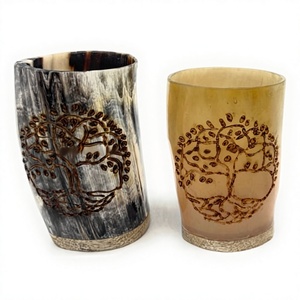 Vaso de Cuerno de Búfalo Natural al por Mayor, Ecológico y Hecho a Mano, para Artículos Promocionales y de Regalo - Product Image 1