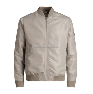 OEM Vestes de mode de haute qualité Blouson de baseball avec logo personnalisé Blouson d'aviateur d'extérieur Vestes pour hommes Tissu mixte personnalisé grande taille sur pied - Product Image 5