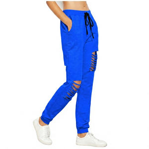 <b>Men's</b> Gray Fleece Quick Dry Breathable Eco-Friendly Sweatpants Elastic Waist Drawstring Casual Knitted Cotton Pants Autumn Wear - Product Image 5