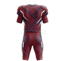 Tenue de football américain professionnelle avec design par transfert thermique, maillot et pantalon assortis, vêtements de sport personnalisés pour équipes adultes en polyester