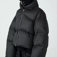 Veste matelassée courte en softshell personnalisée pour femme, luxe, 800FP, haute qualité, doudoune d'extérieur pour femme