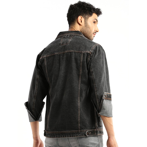 High Quality <b>Men's</b> <b>Denim</b> Jean <b>Jacket</b> in slicer <b>White</b> Breathable Eco-friendly Functional for Autumn Winter Plus Size - Product Image 2