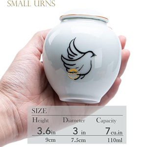 Decorative Metal Keepsake Cremation Urn Wholesale Brass Funeral Urn Supplier Premium Cremation Urn Made of Aluminum Alloy Person - Product Image 4