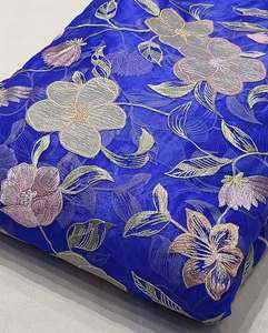 Tela de bordado malté, telas textiles, tela de encaje, tela de organza para marcas de moda, abastecimiento de prendas de vestir, venta al por mayor, exportación a granel, compra - Product Image 2