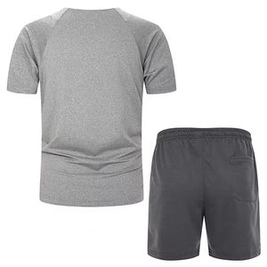 Conjuntos de Shorts Casuales de Verano para Hombre Pinco Sports al por Mayor, Transpirables, de Alta Calidad, 100% Poliéster, Camiseta y Shorts Lisos - Product Image 2