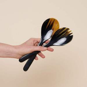 Customized Size & Design Horn <b>Serving</b> <b>Spoon</b> with Long Handle Mirror Polish 30ml Capacity-Eco-Friendly & Durable for Party Use - Product Image 3