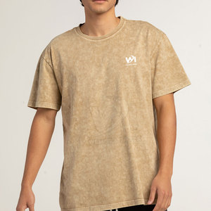 Camisetas de Hombre con Lavado Ácido, Nuevo Diseño, Alta Calidad, 100% Algodón, Superventas, Ajuste Holgado - Product Image 3
