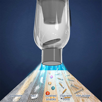 Aspirateur de voiture portable haute puissance sans fil rechargeable 2 vitesses, réservoir de poussière 0,4 L, autonomie 18 min, ABS, pour poils d'animaux, direct usine