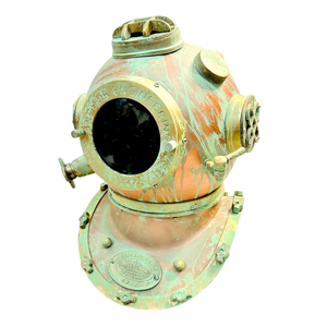 Casque de plongée en métal Mark V Navy Replica Anchor Engineering Vintage, casque de plongeur en eaux profondes, décoration nautique maritime - Product Image 1
